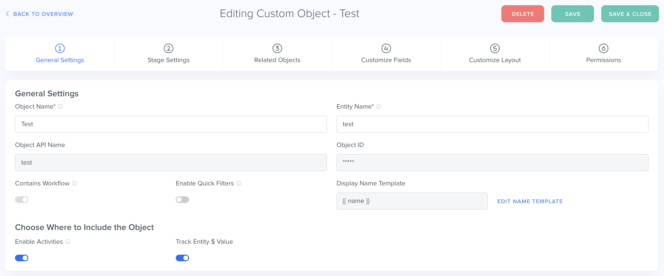 Finding the object API name